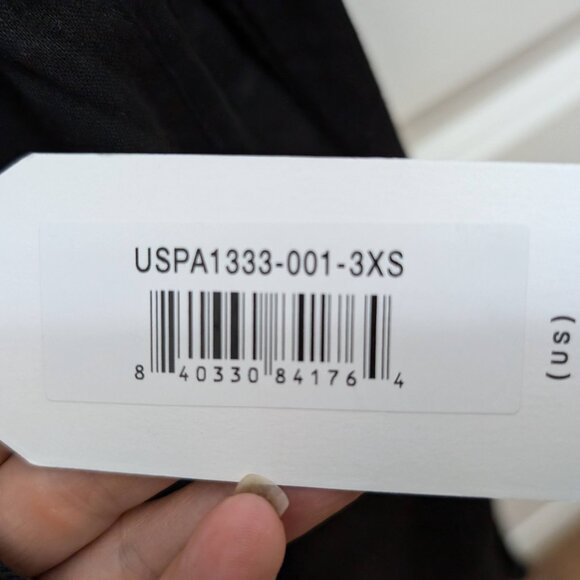 Universal Standard NWT Size 2-4 Black Shoreline Linen Joggers - Picture 3 of 10